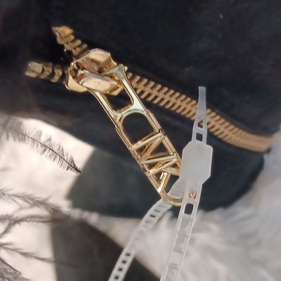 Michael Kors Whitby Black Ostrich Suede & Feather High Heel Bootie MULTI SIZES - Picture 14 of 16